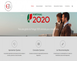 Homepage do website http://curador.pt/