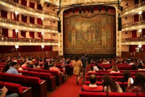 Interior, sala, teatro 